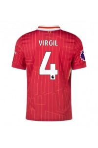 Fotbalové Dres Liverpool Virgil van Dijk #4 Domácí Oblečení 2024-25 Krátký Rukáv